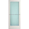 1-Lite White Primed With Dual White Laminated (Obscure) Glass Bathroom Door (Square Sticking) (1-3/4")